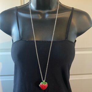Strawberry Pendant Necklace